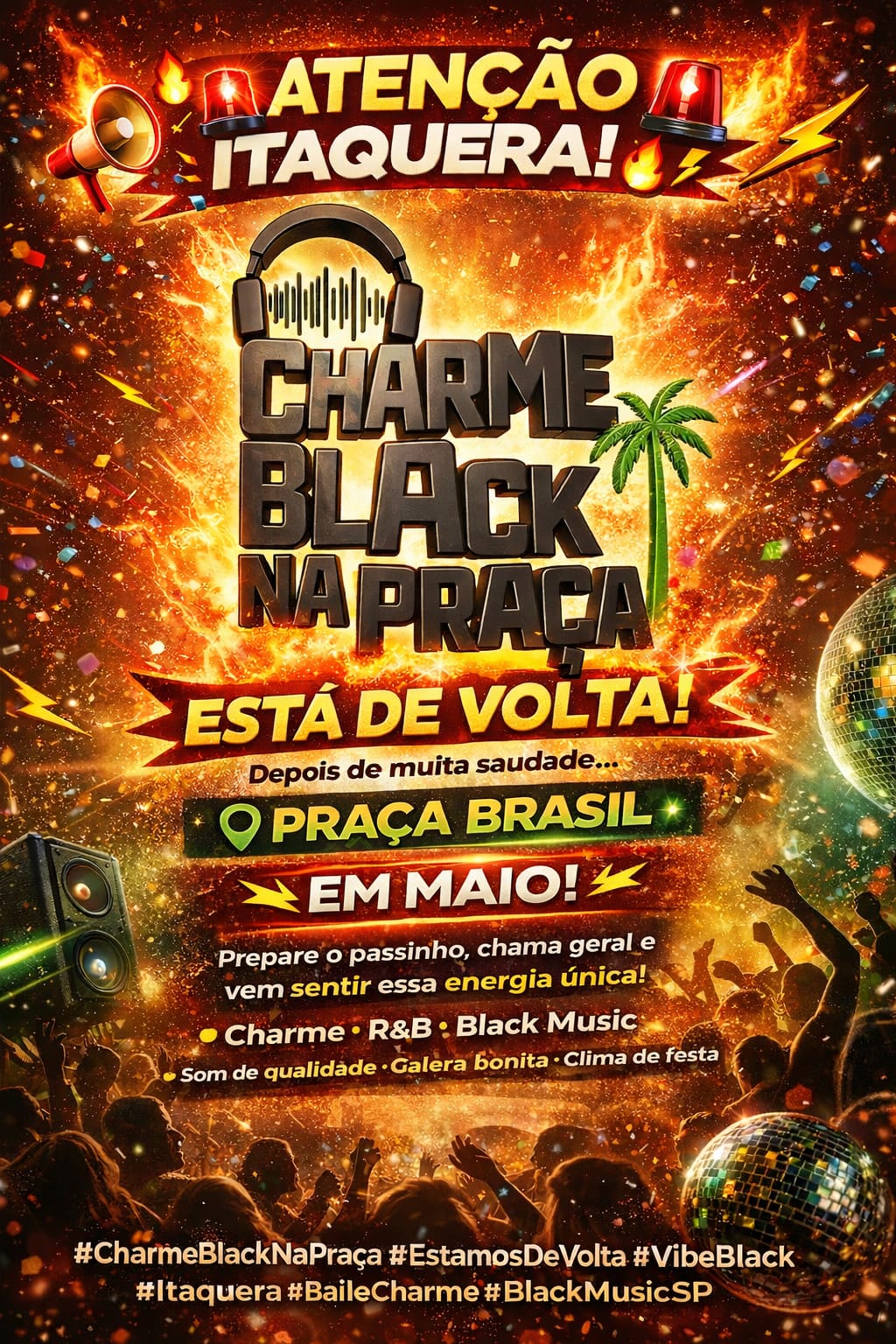 CHARME BLACK NA PRAÇA